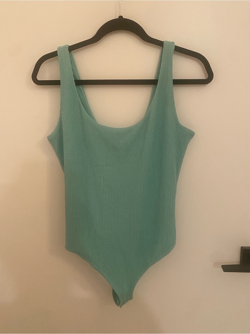 H&M teal green bodysuit size L